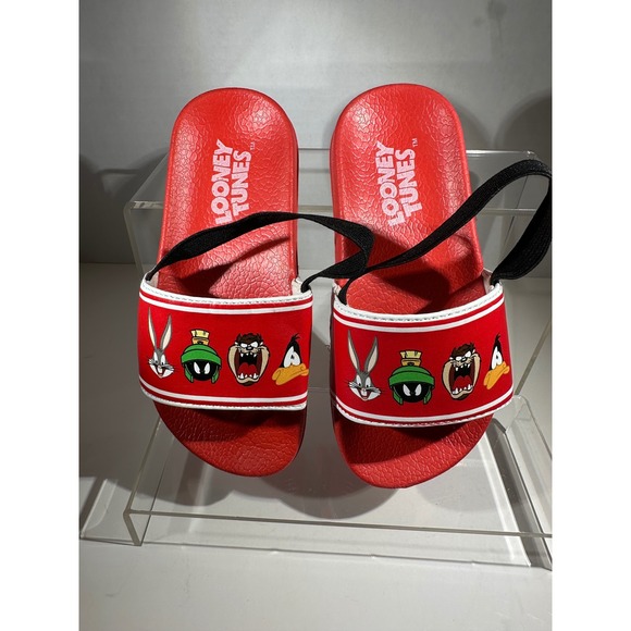 Other - LooneyTunes Toddler Red Slides with Backstrap 27 (10.5)
